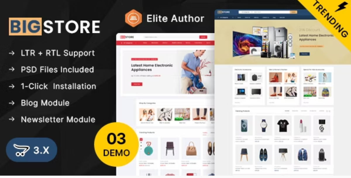 BigStore - Mega Store OpenCart 3.x Responsive Theme