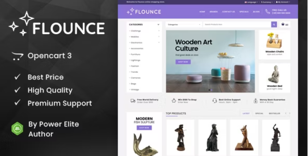 Flounce - Multipurpose OpenCart Theme