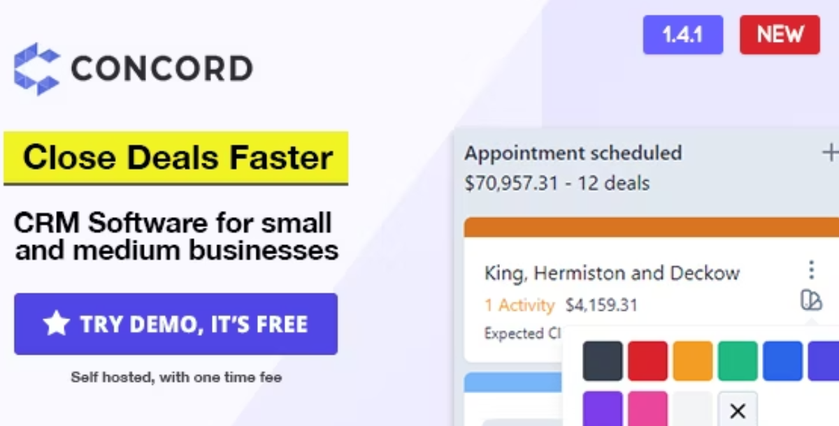 Concord - Deals Management CRM