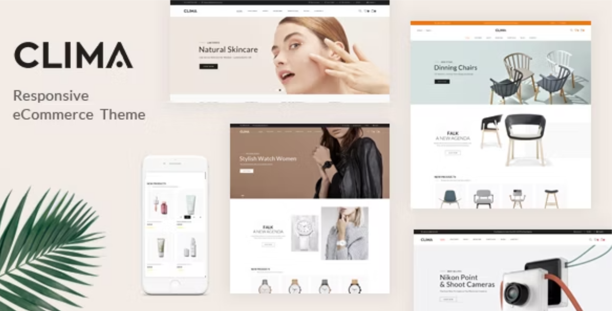 Clima - Responsive OpenCart Theme (Included Color Swatches)