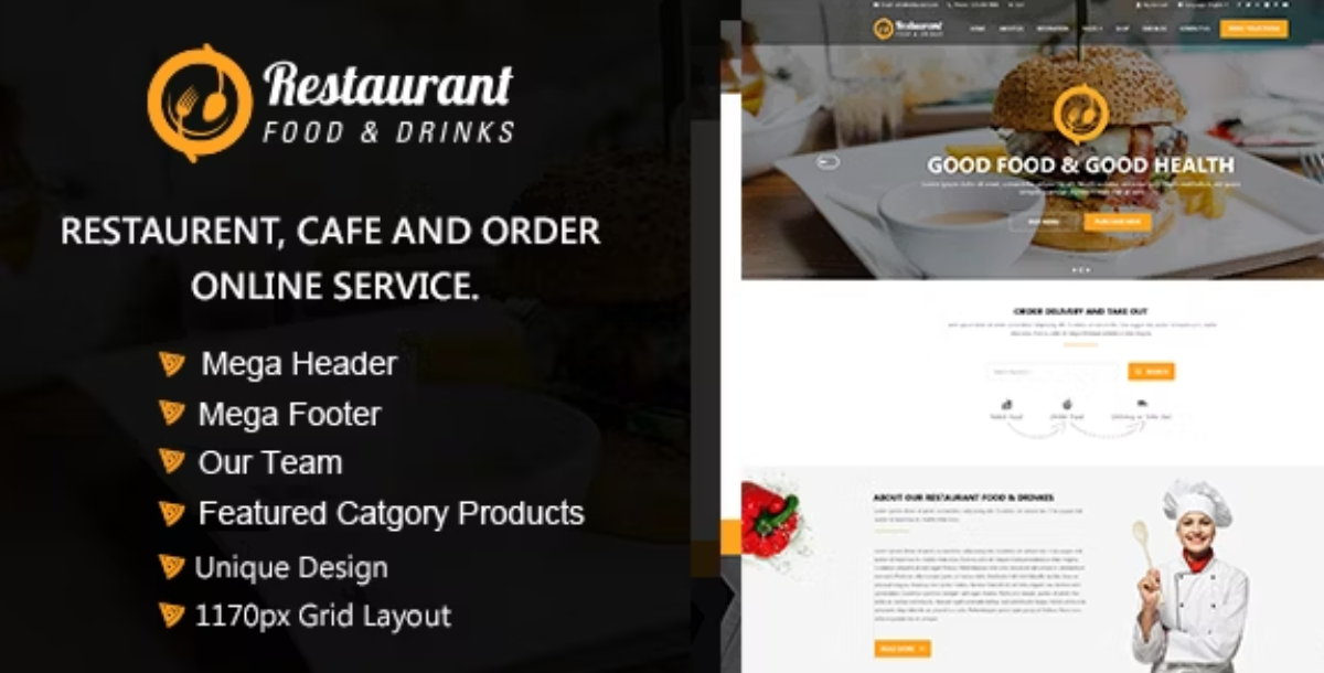 Restaurant OpenCart Theme