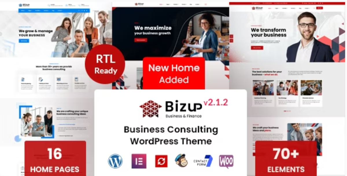 Bizup - Business Consulting WordPress Theme