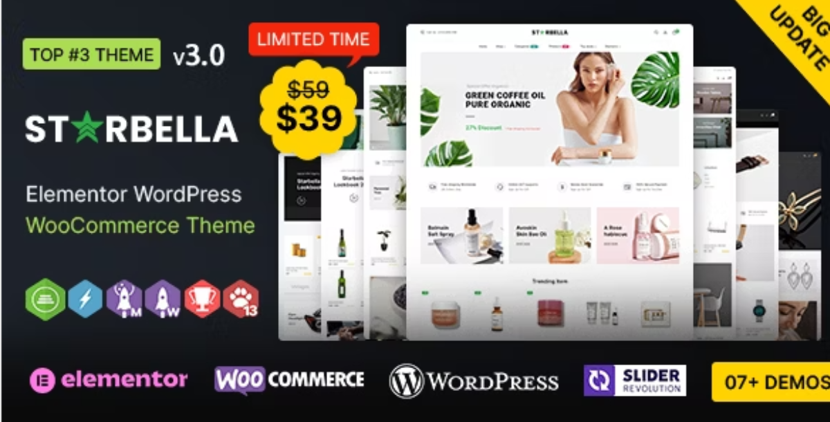 StarBella WP - Multi-purpose Elementor WooCommerce Theme