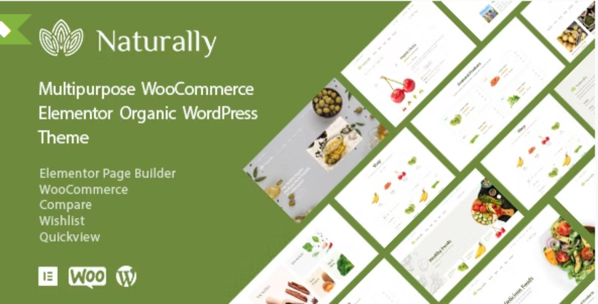 Naturally - Organic Food Elementor WooCommerce Theme