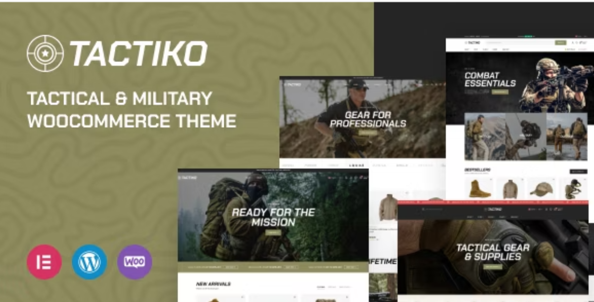 Tactiko - Tactical & Military Shop WooCommerce Theme