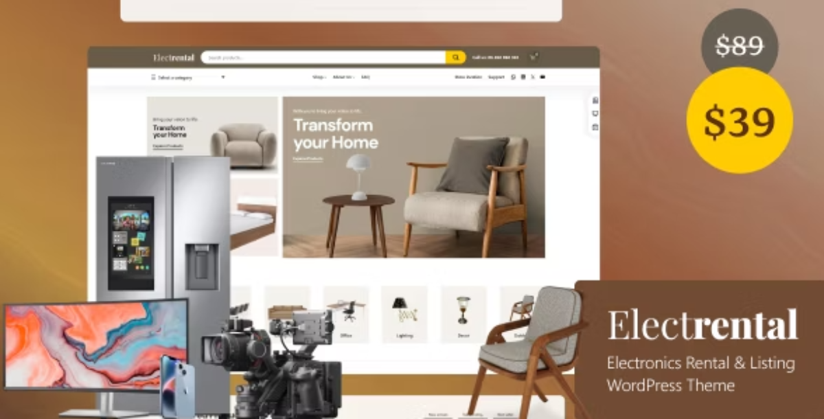 Electrental - Rental and Retail WooCommerce Theme