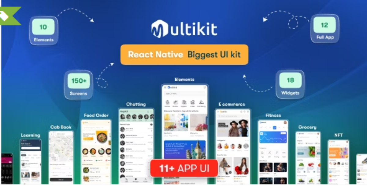 Multikit - Biggest React Native App Template UI Kit