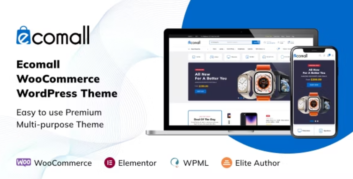 Ecomall - Elementor Electronics WooCommerce Theme