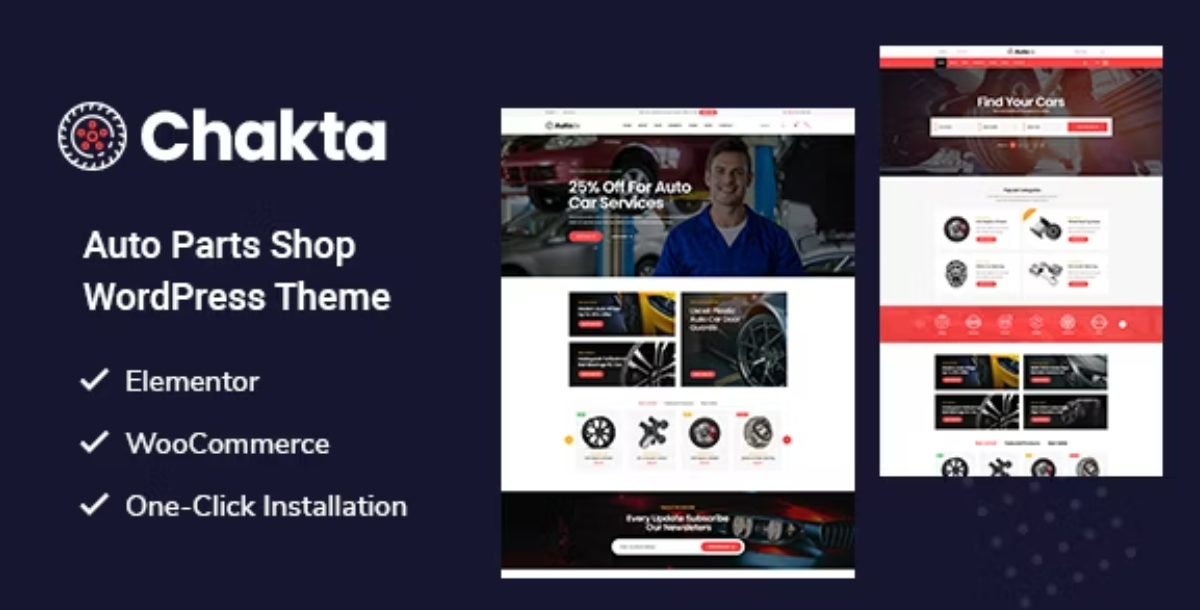 Chakta - Auto Parts Shop WooCommerce Theme