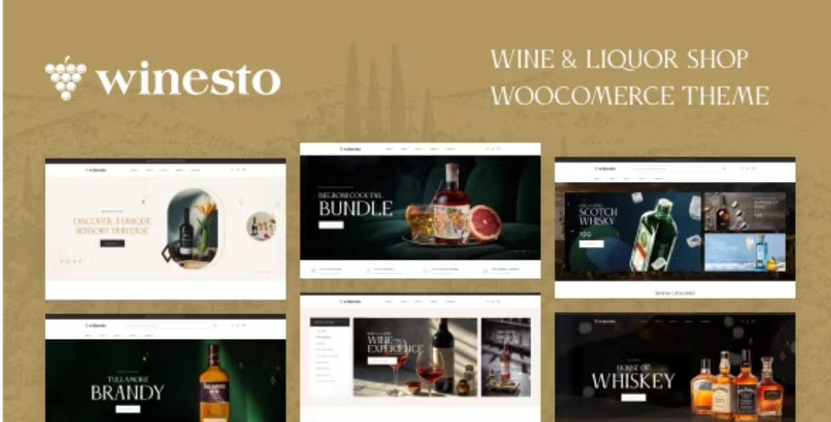 Winesto - Wine & Liquor Shop WooCommerce Theme