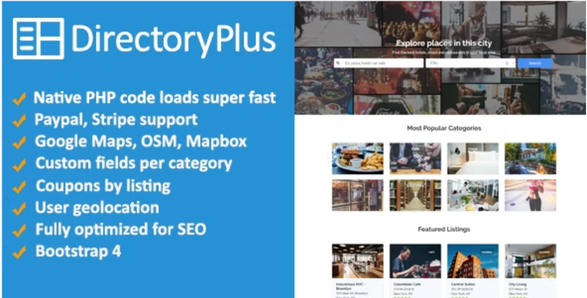 Directory Plus - Business Directory PHP Script