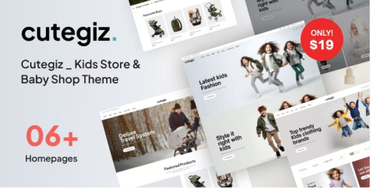 Cutegiz - Kids Store & Baby Shop WooCommerce Theme