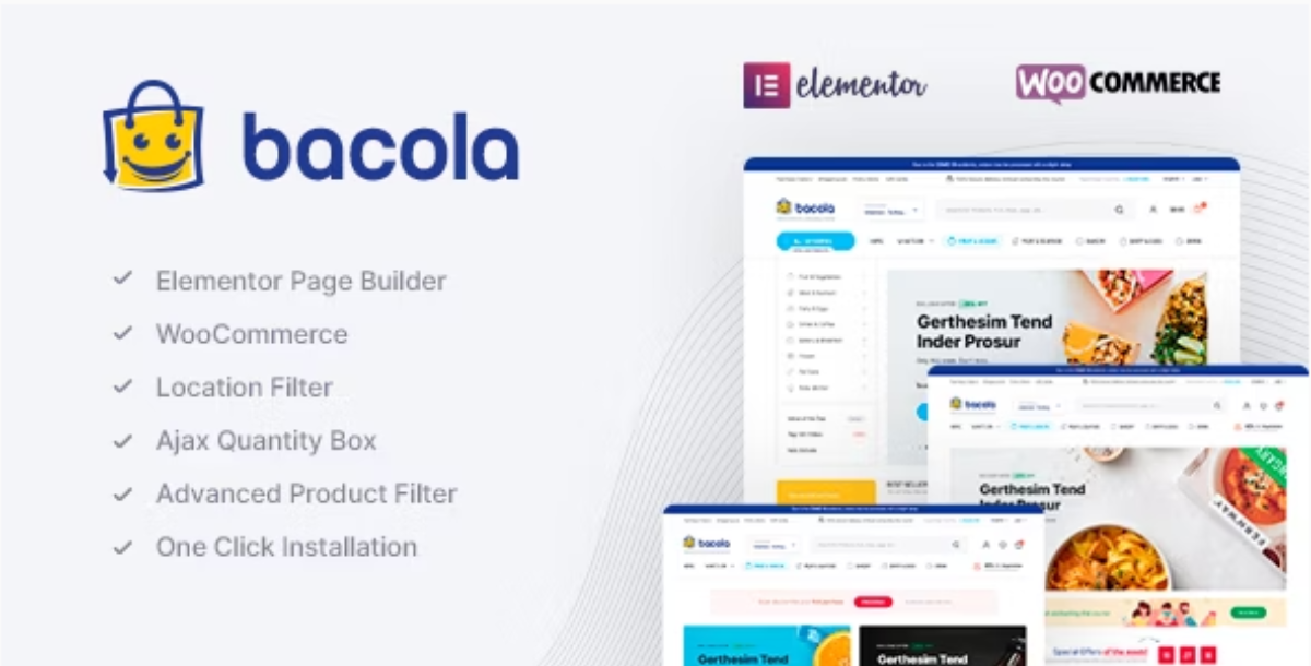 Bacola - Grocery Store and Food eCommerce Theme