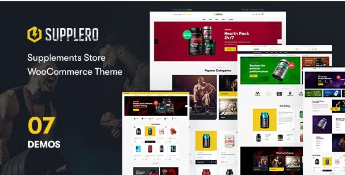 Supplero - Supplement Store WooCommerce Theme