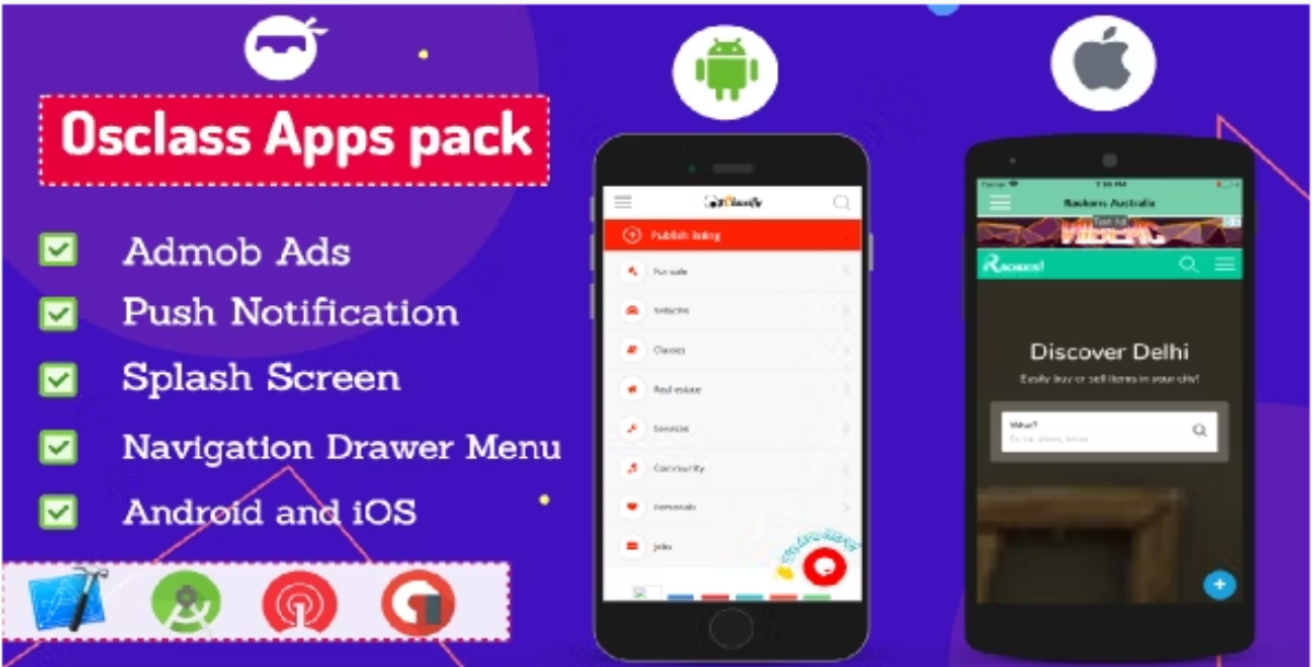 Osclass Android and iOS App Pack