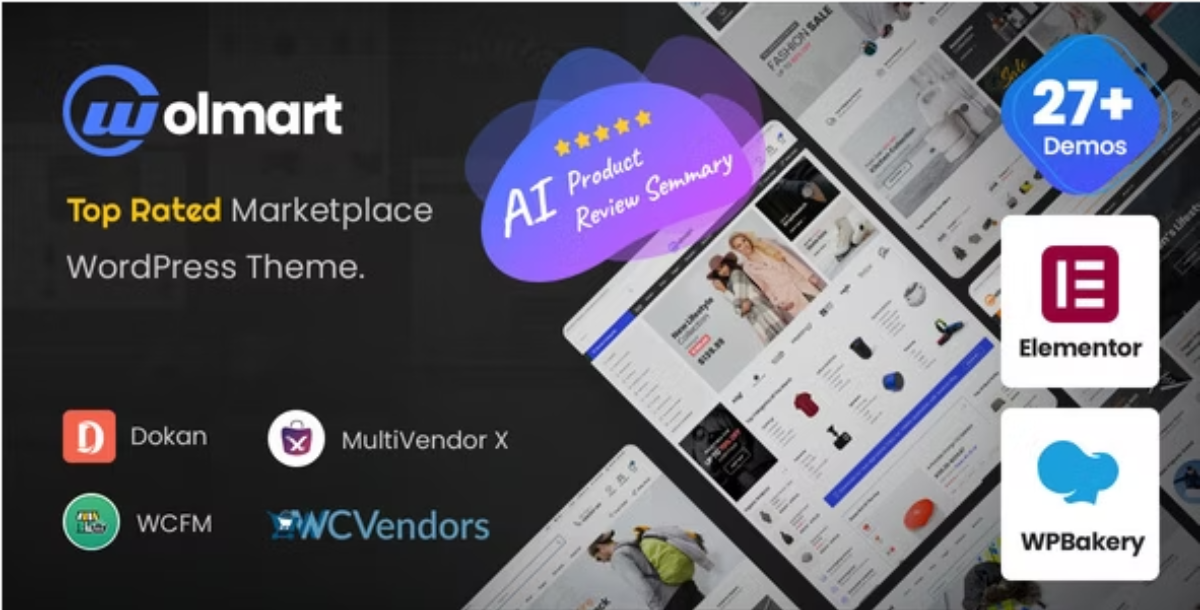 Wolmart | Multi-Vendor Marketplace WooCommerce Theme