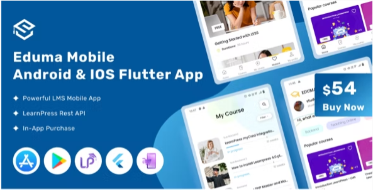 Eduma Mobile - Flutter LMS Mobile App for iOS & Android