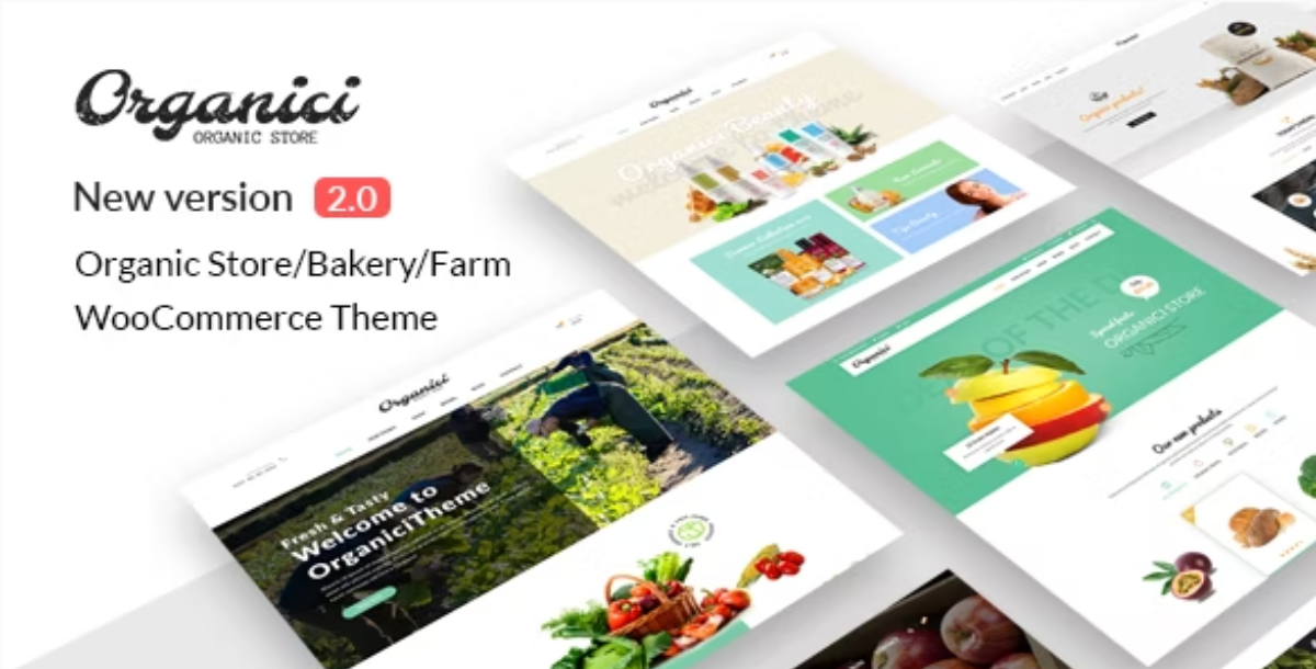 Organici - Organic Store & Bakery WooCommerce Theme