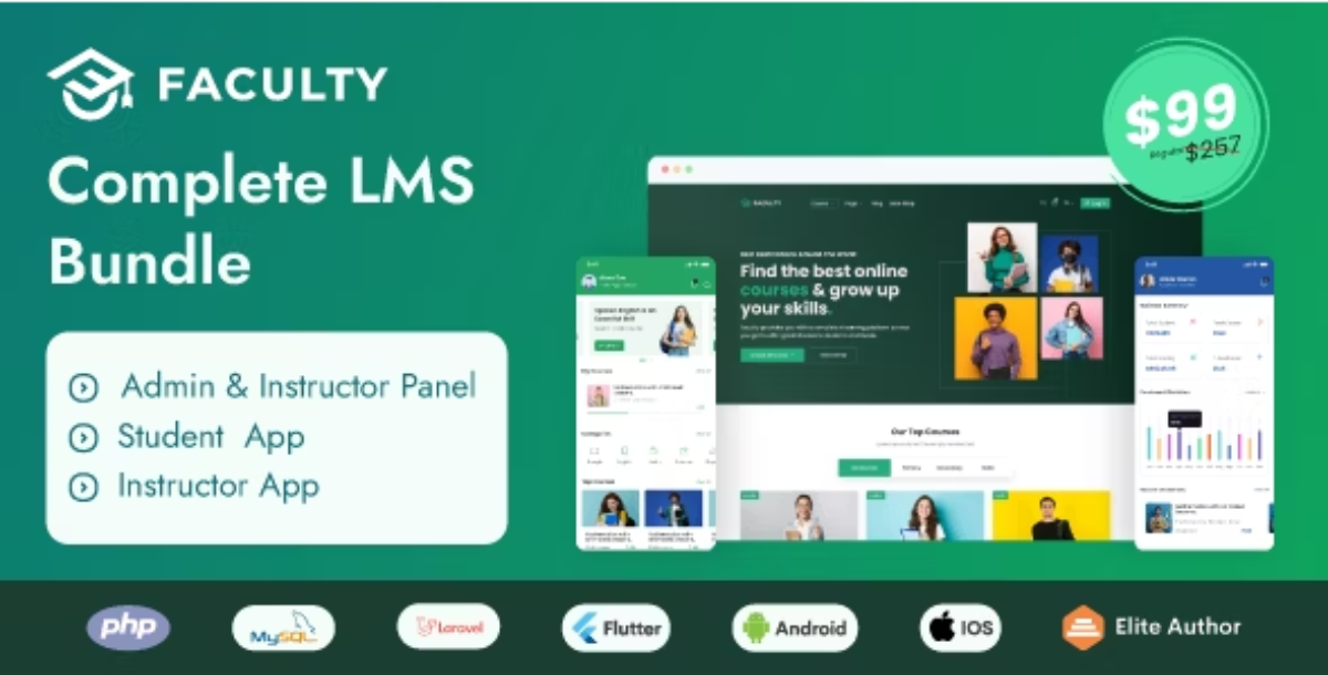 Faculty LMS - Complete eLearning Management System Bundle