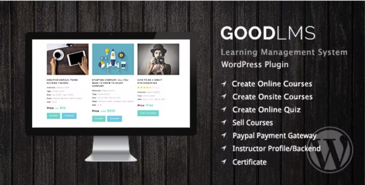 Good LMS - Learning Management System WP Plugin