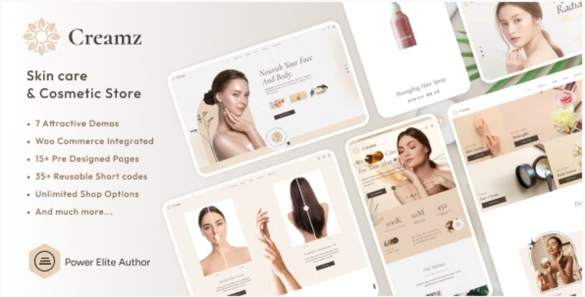 Creamz - Beauty Salon & Spa WooCommerce