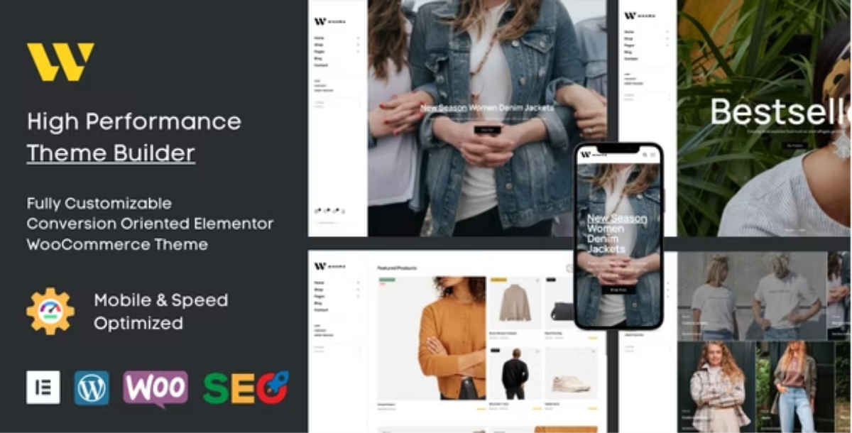 Wooma - Fashion Shop Ecommerce Elementor Theme