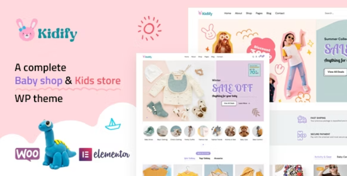 Kidify - Baby & Kids store eCommerce Woocommerce Theme