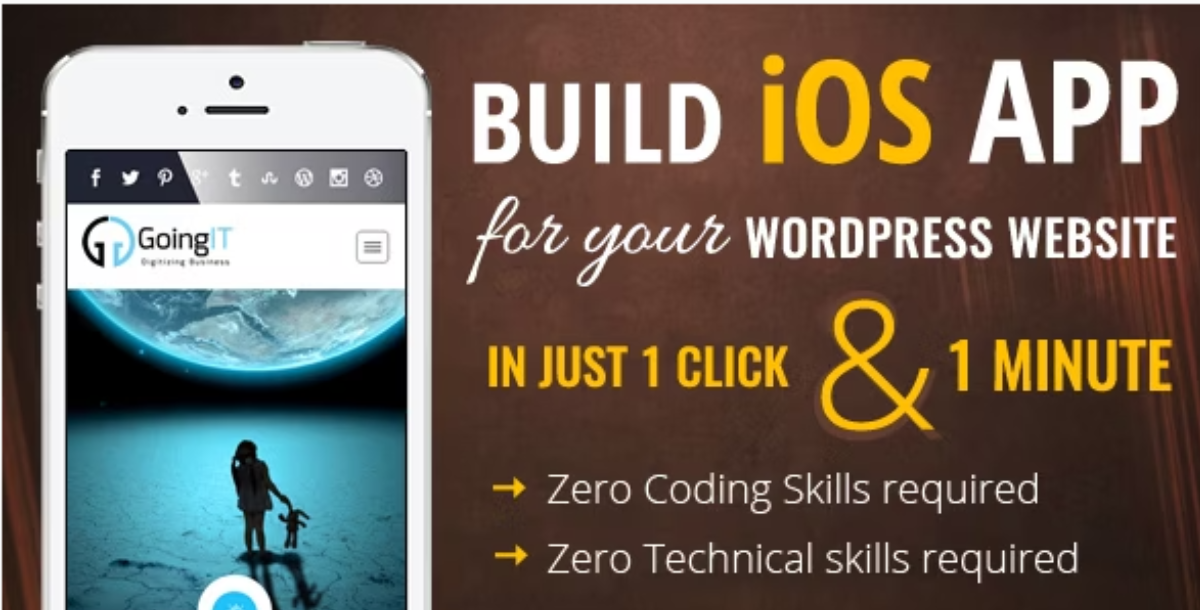 iWappPress builds iOS Mobile App for any WordPress Website