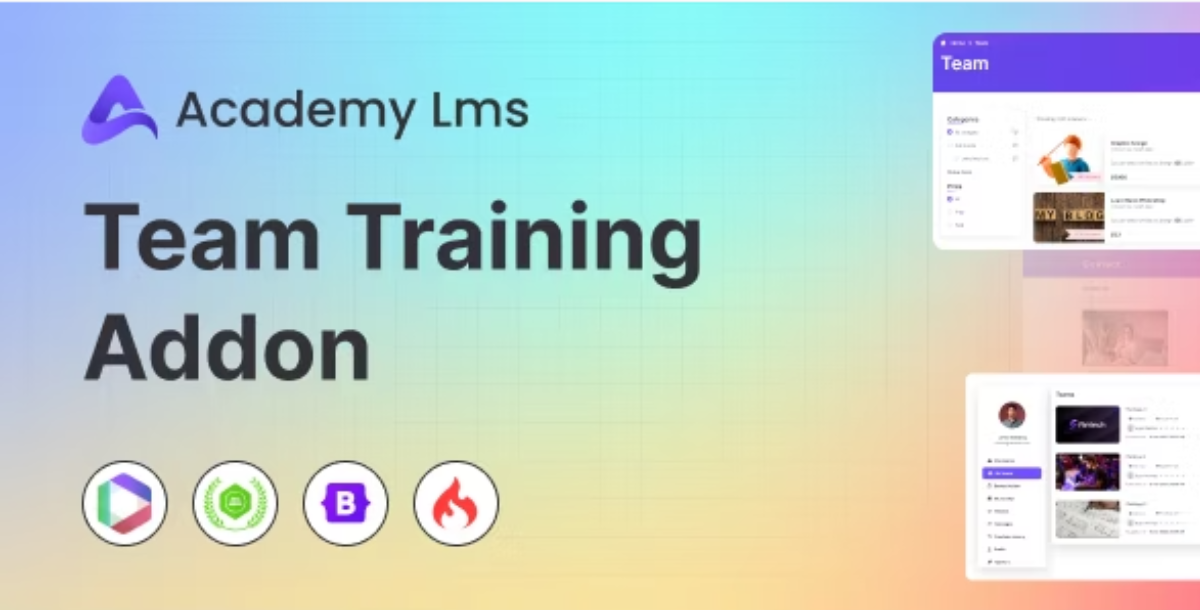 Academy LMS Training Addon for Team, Group, Organization, Corporate and Company