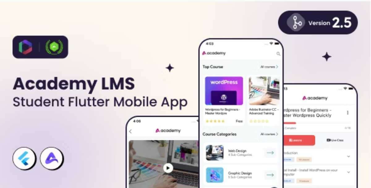 Academy Lms Student Flutter Mobile App