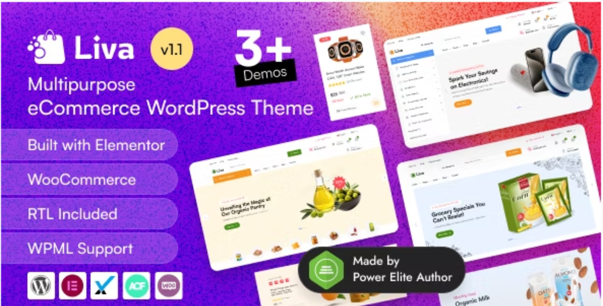 Liva - Multipurpose eCommerce WordPress Theme