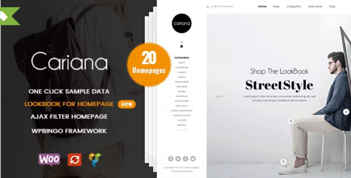 Cariana - WooCommerce Lookbook Fashion Theme