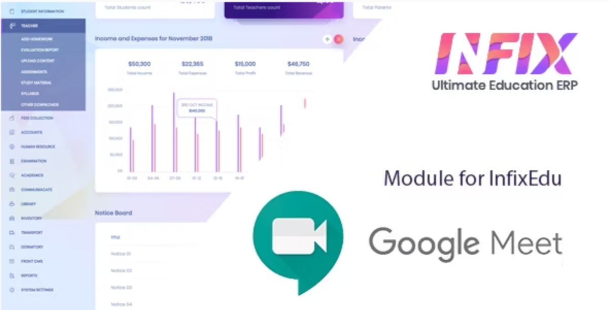 Google Meet - Module for InfixEdu Gmeet Live Class