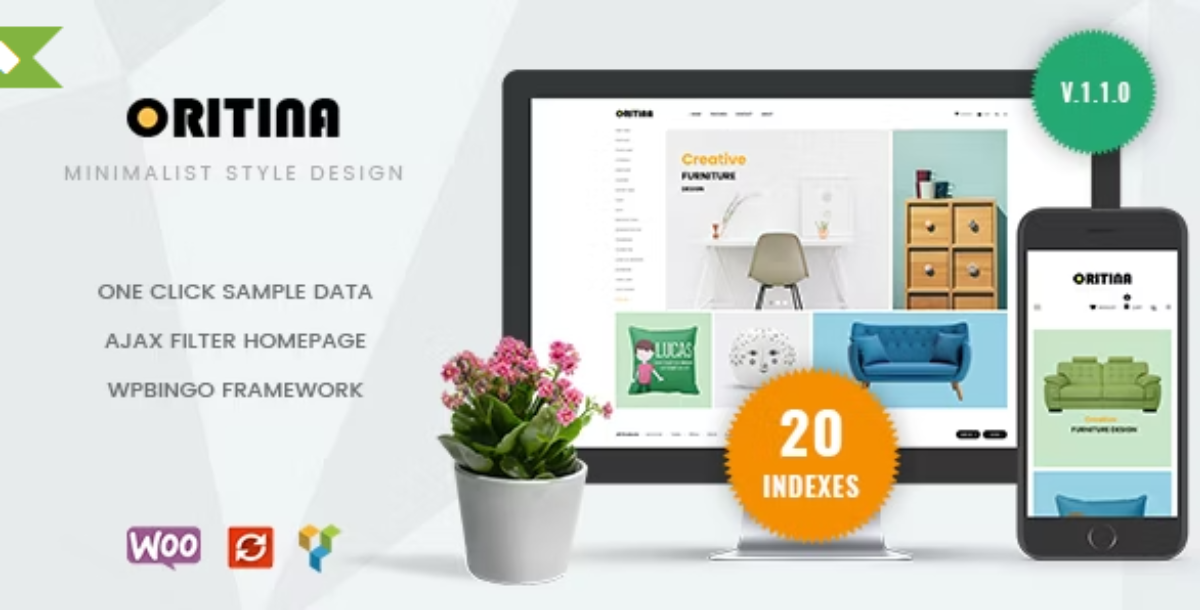 Oritina - Minimal Furniture WooCommerce Theme