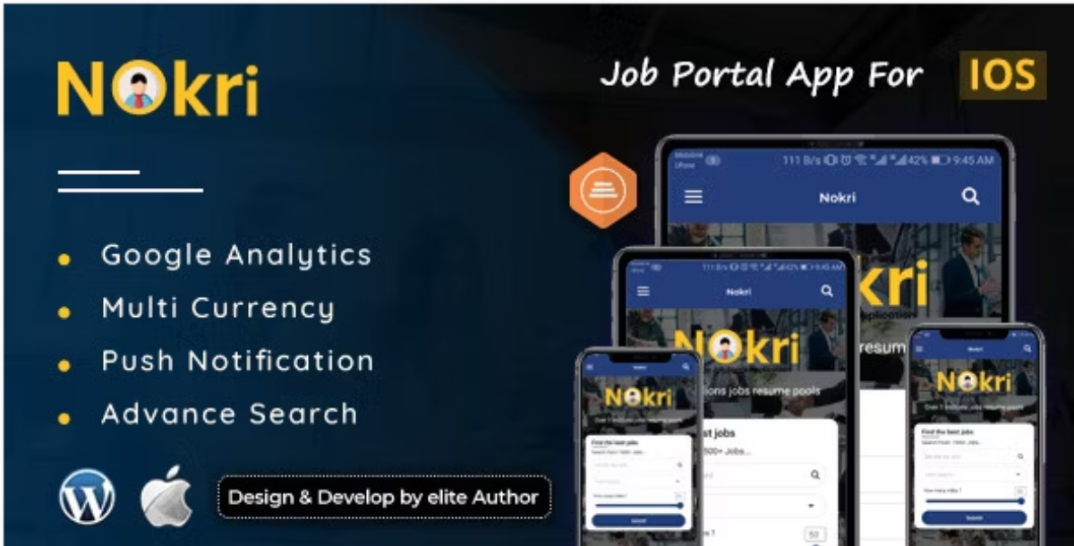 Nokri - Job Board Native IOS App