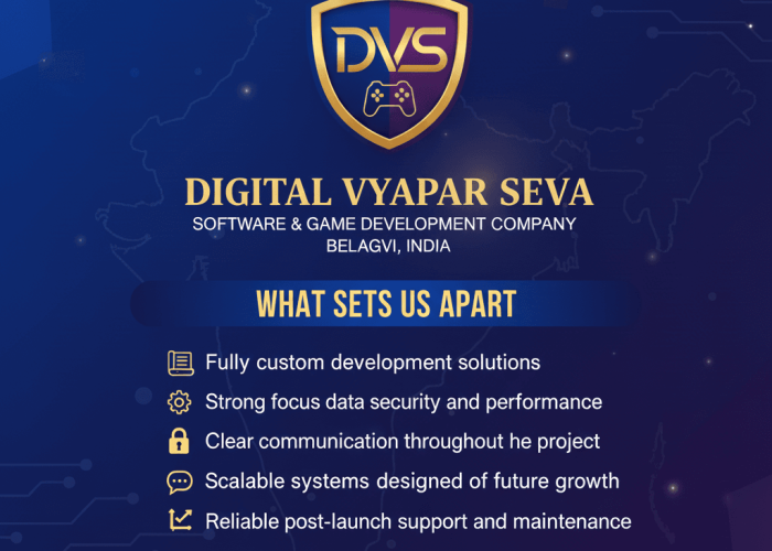 Fully custom development solutions Strong focus on security and performance Clear communication throughout the project Scalable systems designed for future growth Reliable post-launch support and maintenance