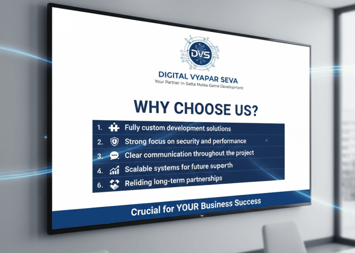 Fully custom development solutions Strong focus on security and performance Clear communication throughout the project Scalable systems designed for future growth Reliable post-launch support and maintenance